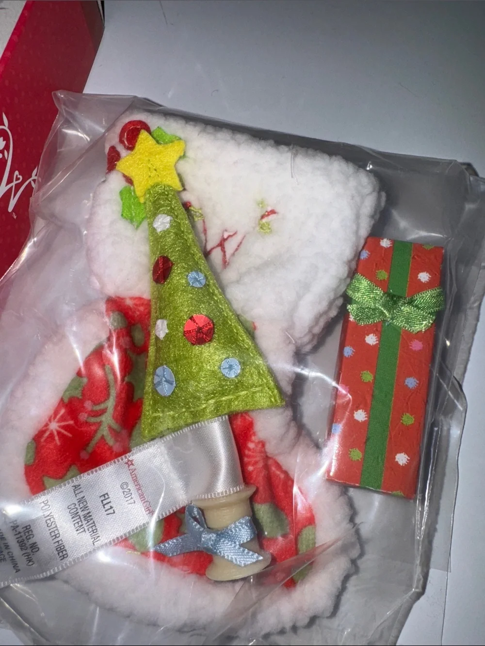American Girl WellieWishers Merry Stocking Play Set NEW -missing lollipop